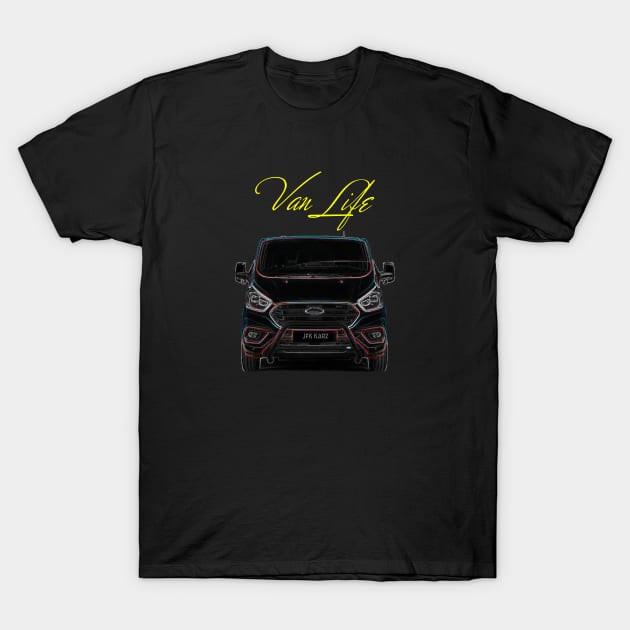 Van Life, Van Man Driver Front & Rear T-Shirt by JFK KARZ